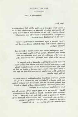 林登·约翰逊给莱弗里特·索尔顿斯托尔的信，1966年11月3日 