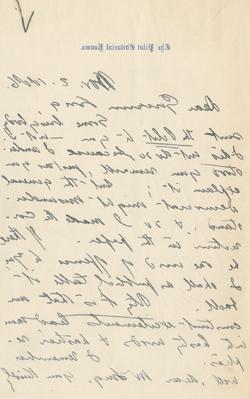 约翰·博伊尔·奥莱利给约翰·D·肯尼迪的信. 长，1886年11月2日手稿