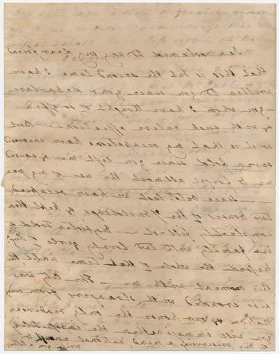 多莉·麦迪逊给卡罗琳·兰登·尤斯蒂斯的信. ， 1816年5月17日手稿