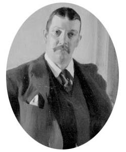 This portrait depicts Richard Middlecott Saltonstall (1859-1922)