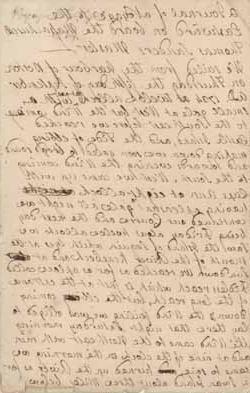 Detail of second image of sequence of Journal by Middlecott Cooke describing voyage to Georges, September 1734 [long version]